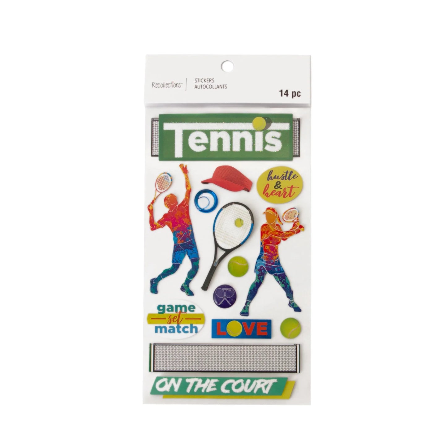 Recollections - Tennis Dimensional Stickers