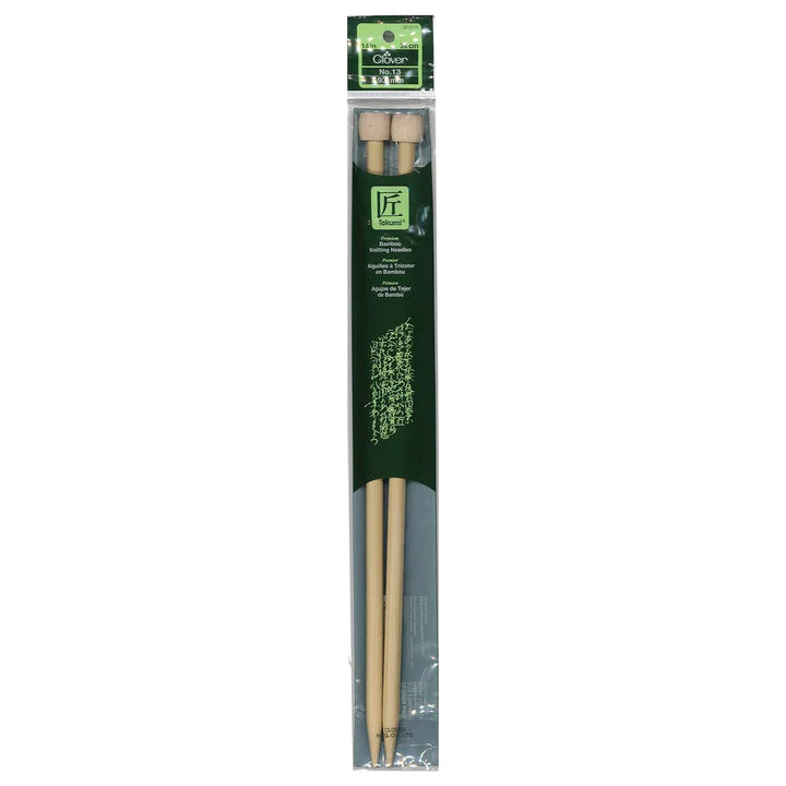 Clover - Bamboo Knitting Needles Single Pointed 14 inch/36 cm (3012)