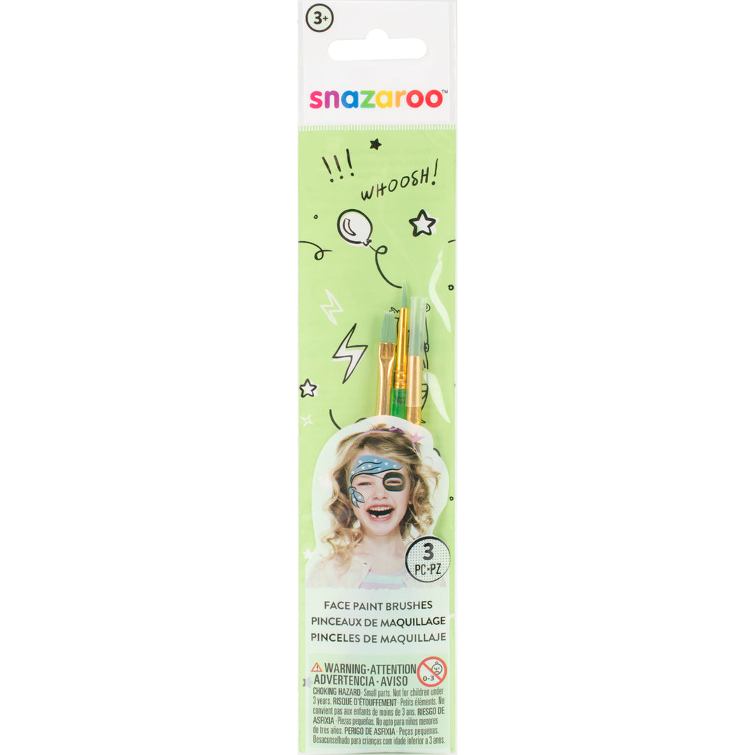 Snazaroo - Face Paint Brushes - 3 pk