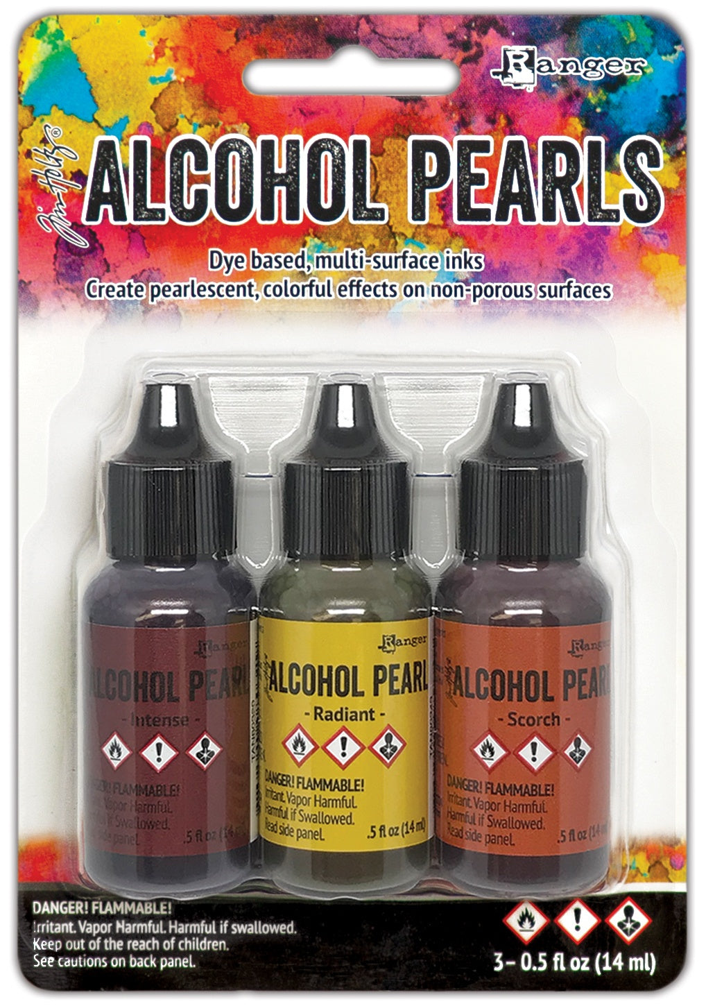 Ranger - Tim Holtz - Alcohol Pearls Inks - Set of 3