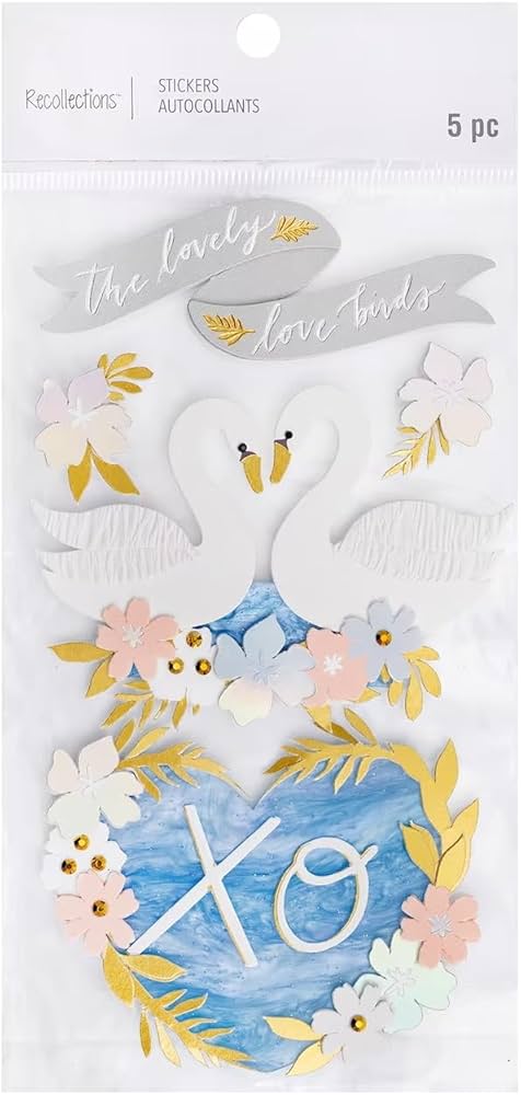 Recollections - Love Birds Dimensional Stickers