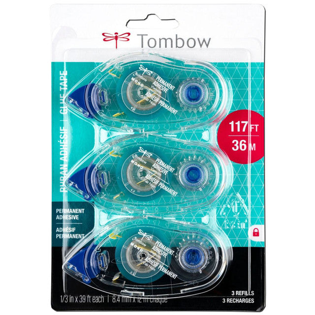 Tombow - MONO Permanent Adhesive Refill - 3 pk