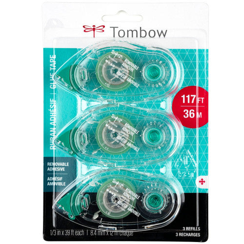 Tombow - Removable Glue Tape Refills - 3 pk