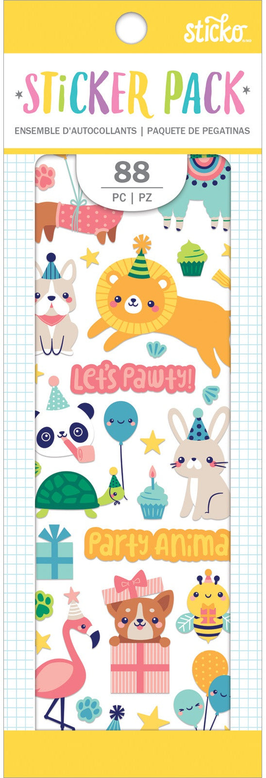 Sticko - Party Animals Stickers (88 pcs)