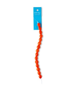 Hildie & Jo - Lentile Red Ceramic Bead Strand