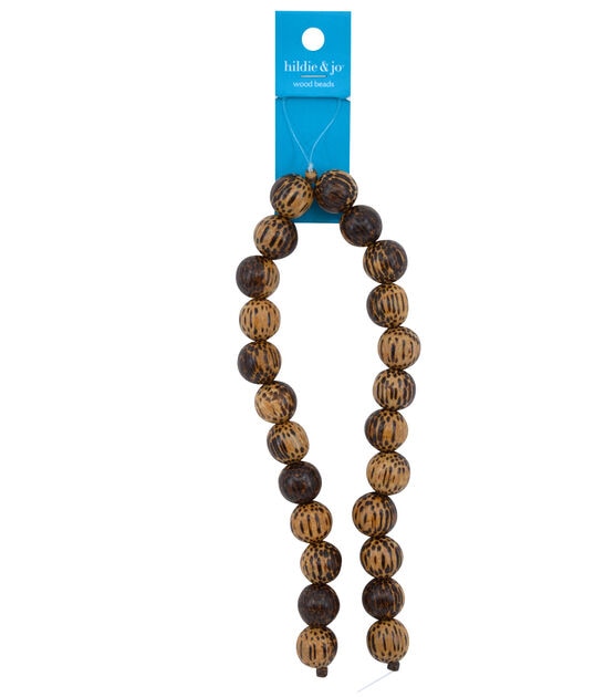 Hildie & Jo - Round Wood Bead Strand