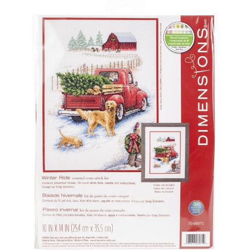 Dimensions - Winter Ride Cross Stitch Kit