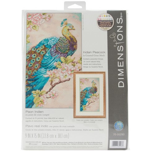 Dimensions - Indian Peacock Cross Stitch Kit