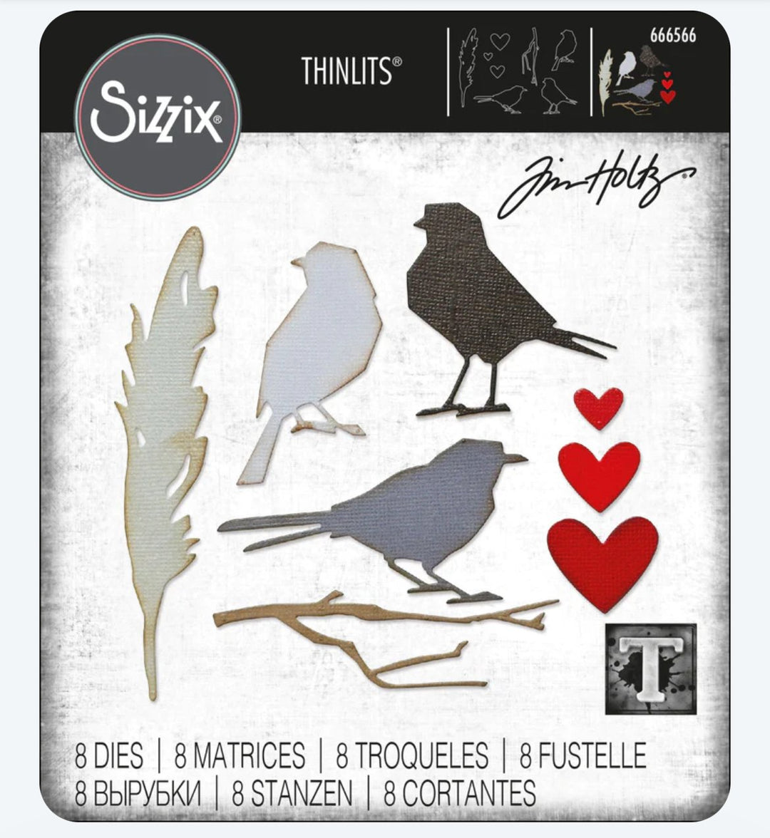 Sizzix - Thinlits - Tim Holtz - Vault Lovebirds