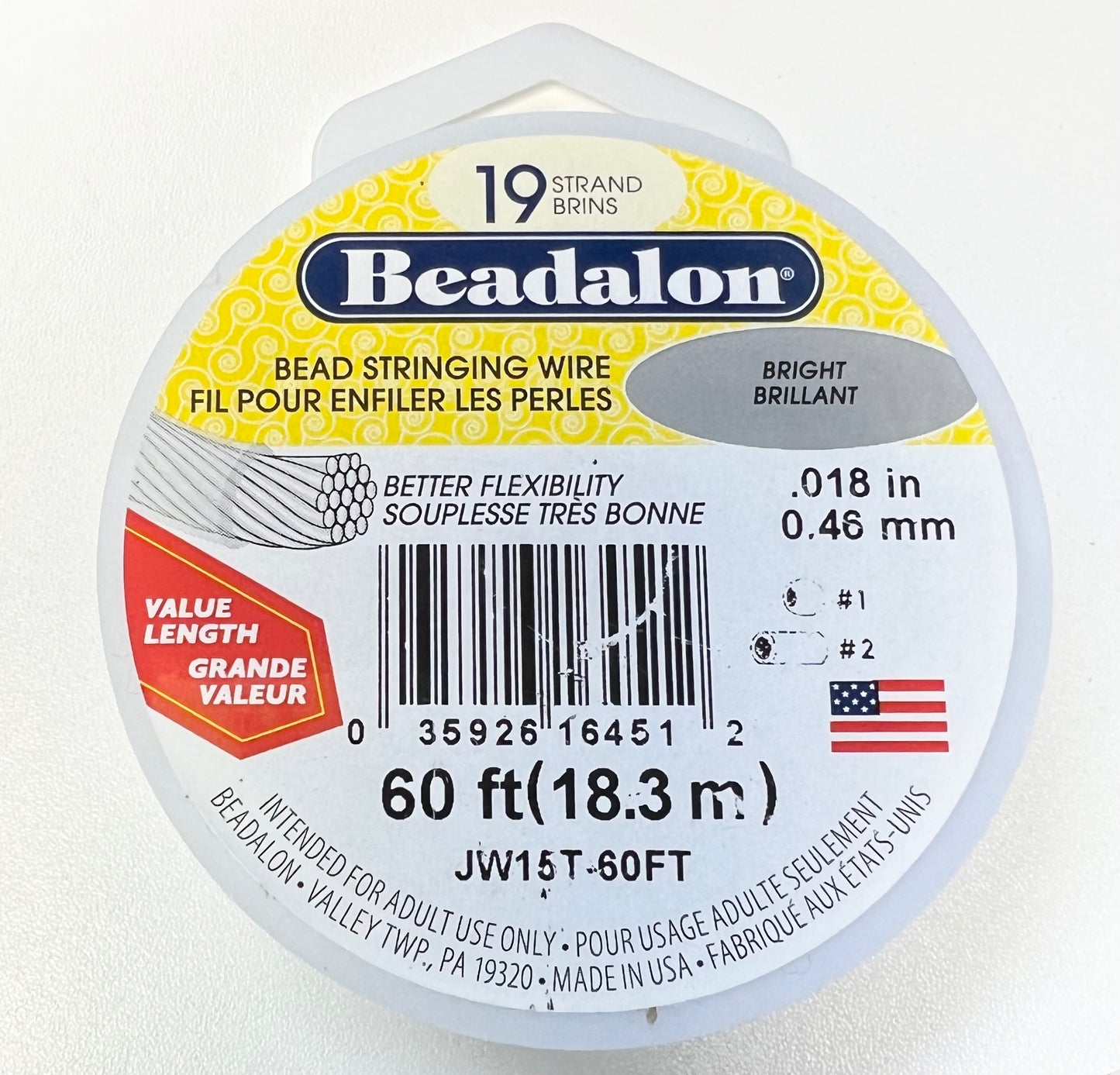 Beadalon - 19 Strand Bead Stringing Wire