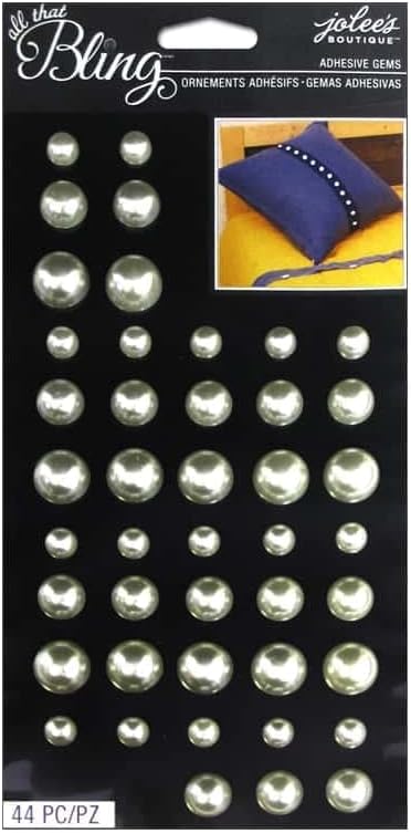 Jolee's Boutique - Pearl Round Bling Self-Adhesive Gems