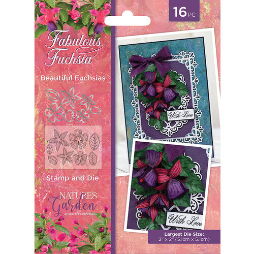 Crafter's Companion - Nature's Garden - Fabulous Fuchsia - Beautiful Fuchsias Stamp and Die