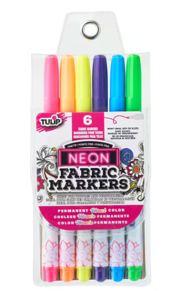 Tulip - Fabric Markers Fine Tip - 6 pk