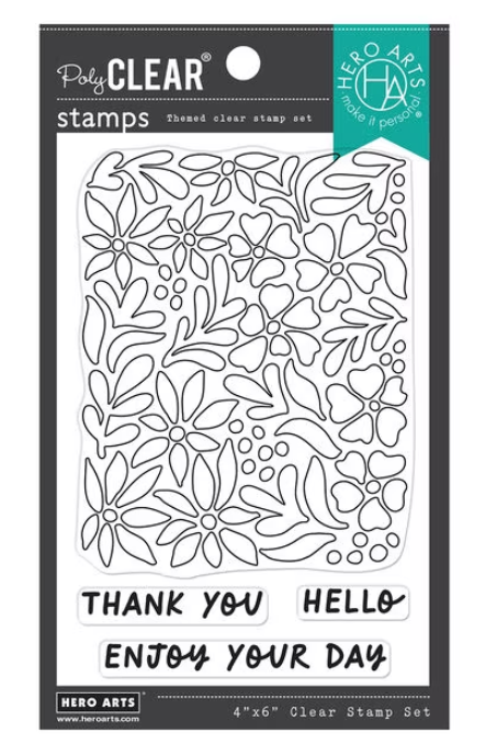 Hero Arts - Day Flowers Poly Clear Stamps