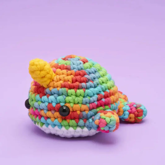 The Woobles - Boogie Bjorn the Rainbow Narwhal Beginner Crochet Kit