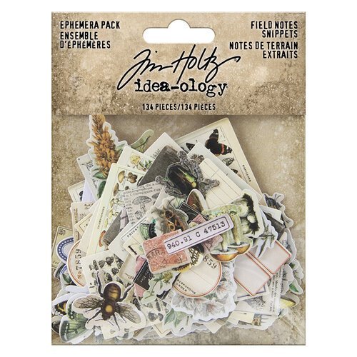 Tim Holtz - Field Note Snippets Ephemera Pack