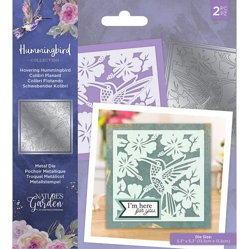 Crafter's Companion - Nature's Garden - Hummingbird Collection - Hovering Hummingbird Metal Dies