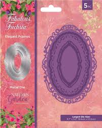 Crafter's Companion - Nature's Garden - Fabulous Fuchsia - Elegant Frames Metal Die