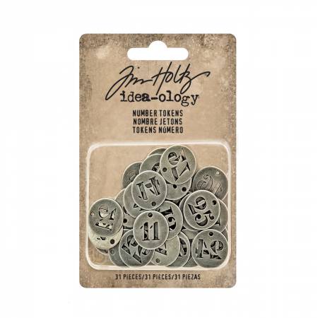 Tim Holtz - idea-ology - Number Tokens