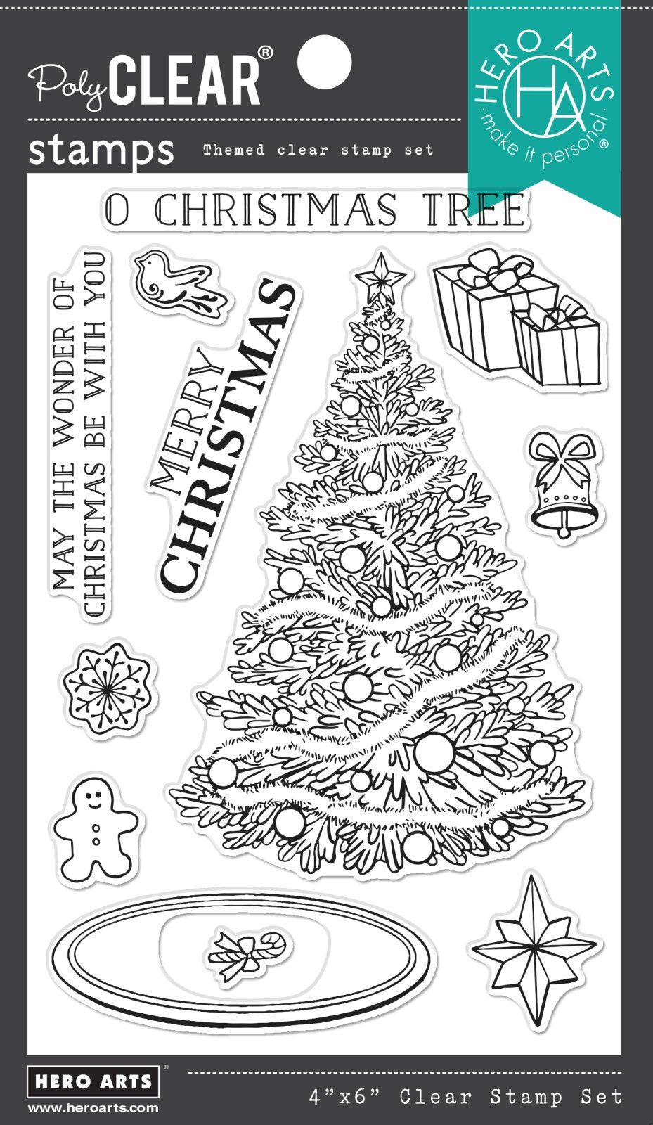 Hero Arts - O Christmas Tree Clear Stamp Set