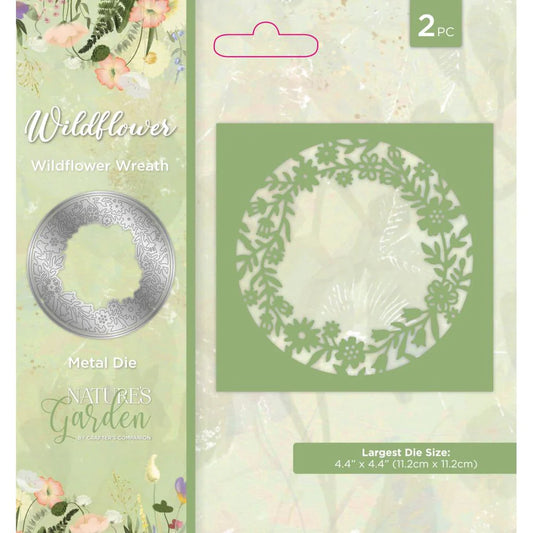 Crafter's Companion - Nature's Garden - Wildflower Collection - Wildflower Wreath Metal Die