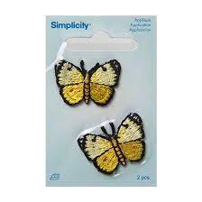 Simplicity - Yellow Butterflies Applique