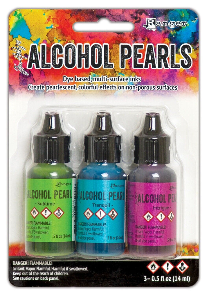 Ranger - Tim Holtz - Alcohol Pearls Inks - Set of 3