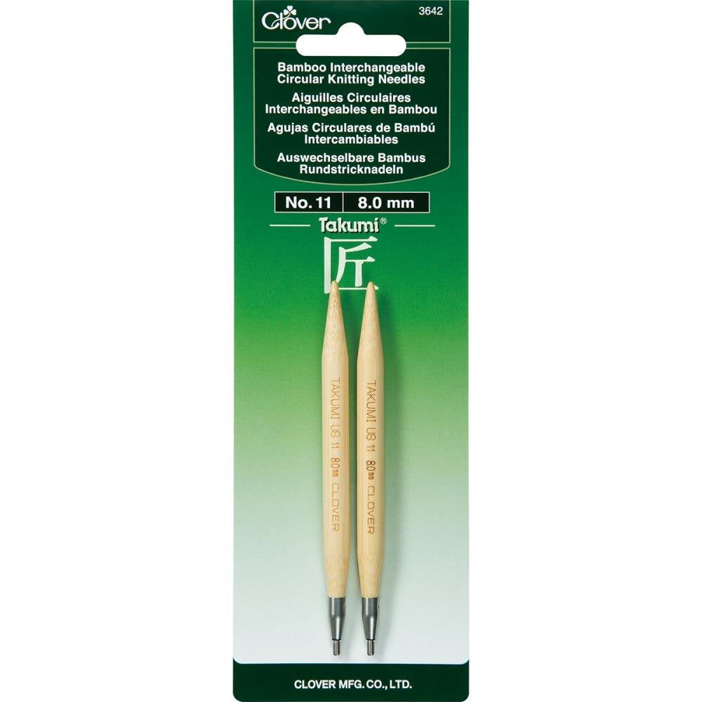 Clover - Bamboo Interchangeable Circular Knitting Needles