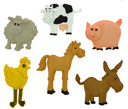 Dress it Up - Funny Farm Buttons