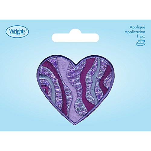 Simplicity - Iridescent Heart Lavender Applique