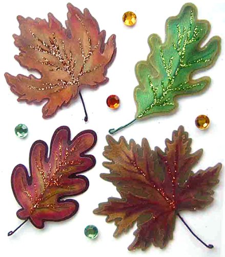 Jolee's Boutique - Vellum Leaves Dimensional Stickers