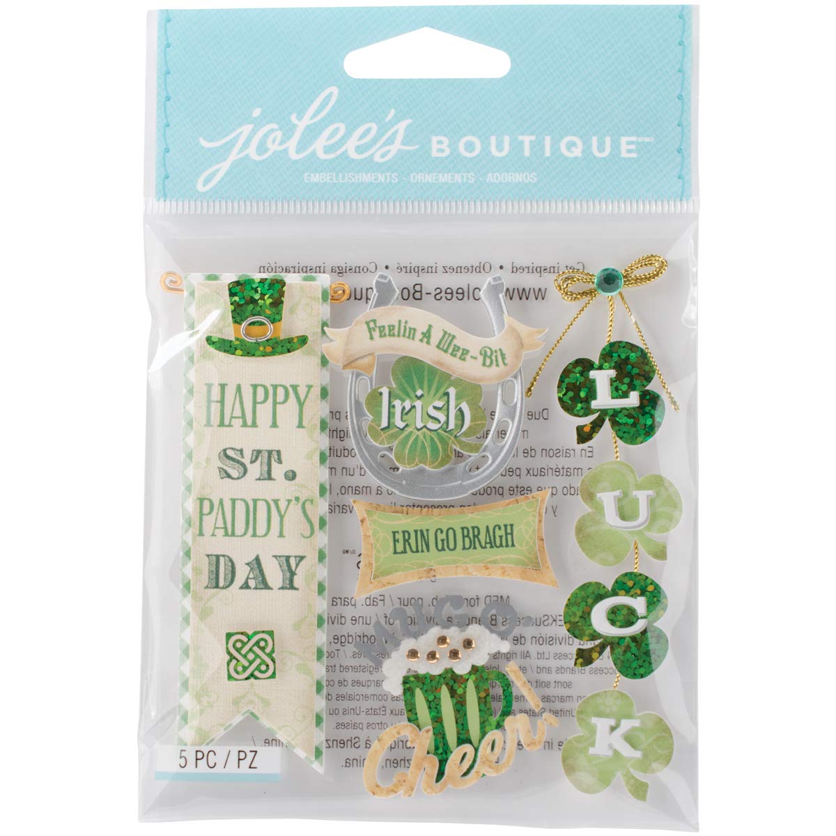 Jolee's Boutique - Irish Words and Phrases Dimensional Stickers