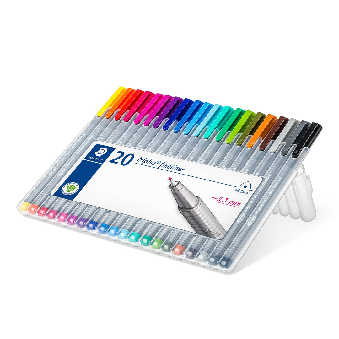 Staedtler - Triplus Fineliner Pens - 0.3mm - 20 Pack