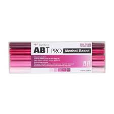 Tombow - ABT Pro Alcohol-Based Dual Tip Markers - Pink Tones