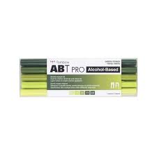 Tombow - ABT Pro Alcohol-Based Dual Tip Markers - Green Tones