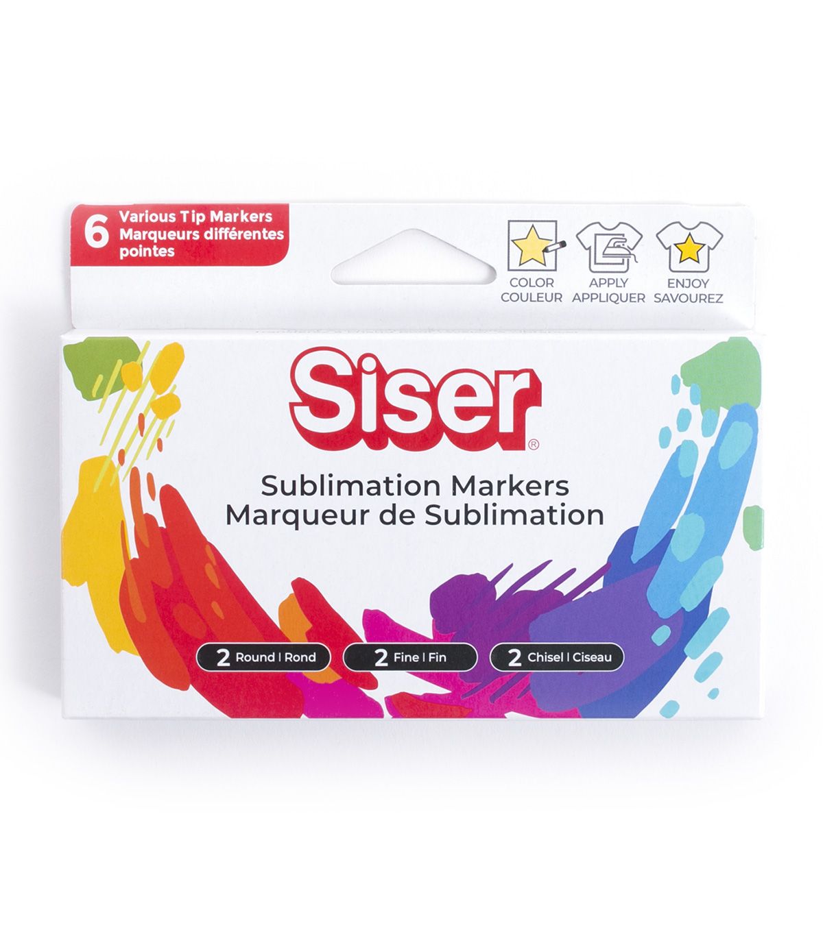 Siser - Black Sublimation Markers - Various Tip Markers