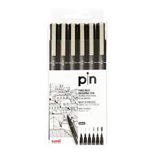 Uni Mitsubishi - Pin Fineliner Drawing Pens - Black