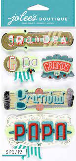 Jolee's Boutique - Grandpa Words Dimensional Stickers