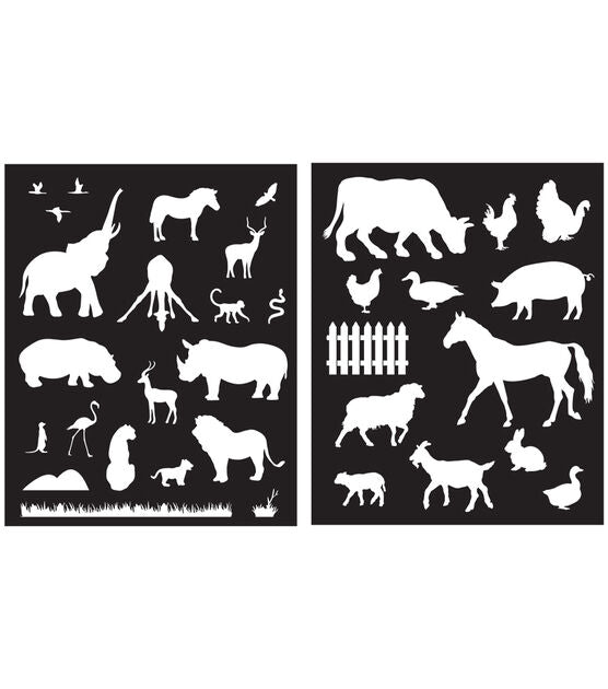 Hero Arts - Animals Stencil Pairs