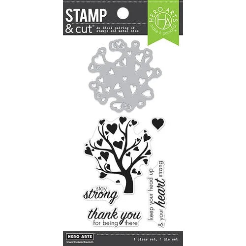 Hero Arts - Heart Tree Stamp and Cut