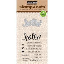 Hero Arts - Hello Stamp and Cut