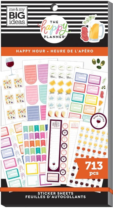 The Happy Planner - Happy Hour Sticker Sheets - 713 pcs