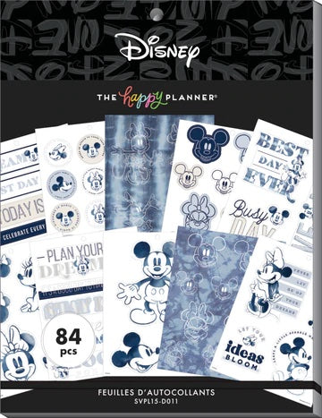 The Happy Planner - Disney - Indigo Sticker Sheets - 84 pcs