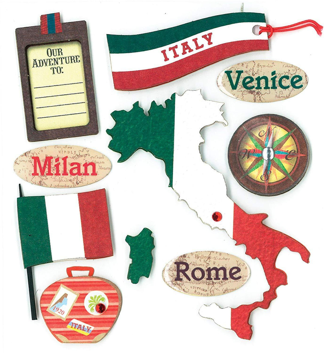 K & Company - Italian Destination Dimensional Stickers