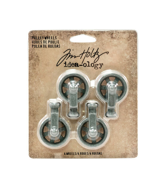 Tim Holtz - Idea-ology - Pulley Wheels - 4 pk