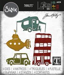 Sizzix - Thinlits - Tim Holtz - Wacky Transport #1