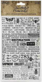 Tim Holtz - Idea-ology - Remnant Rubs - Specimen