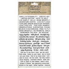 Tim Holtz - idea-ology - Tiny Text Remnant Rubs