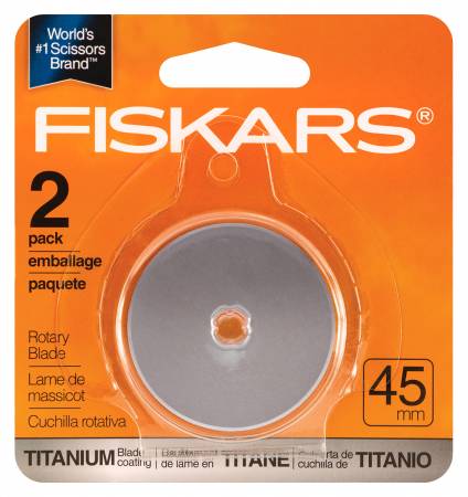 Fiskars - Titanium Rotary Blade - 45 mm - 2 pack