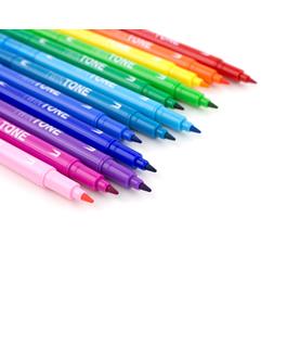 Tombow - Twintone Dual Tip Markers - Rainbow - 12 pieces